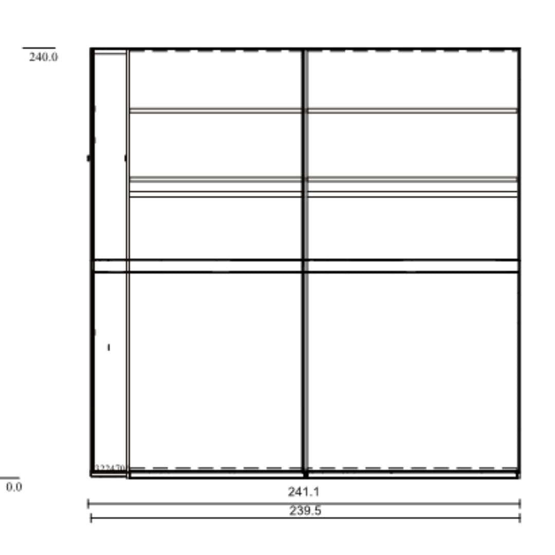 Showmodel Nolte Marcato schuifdeurkast 240 cm hoog