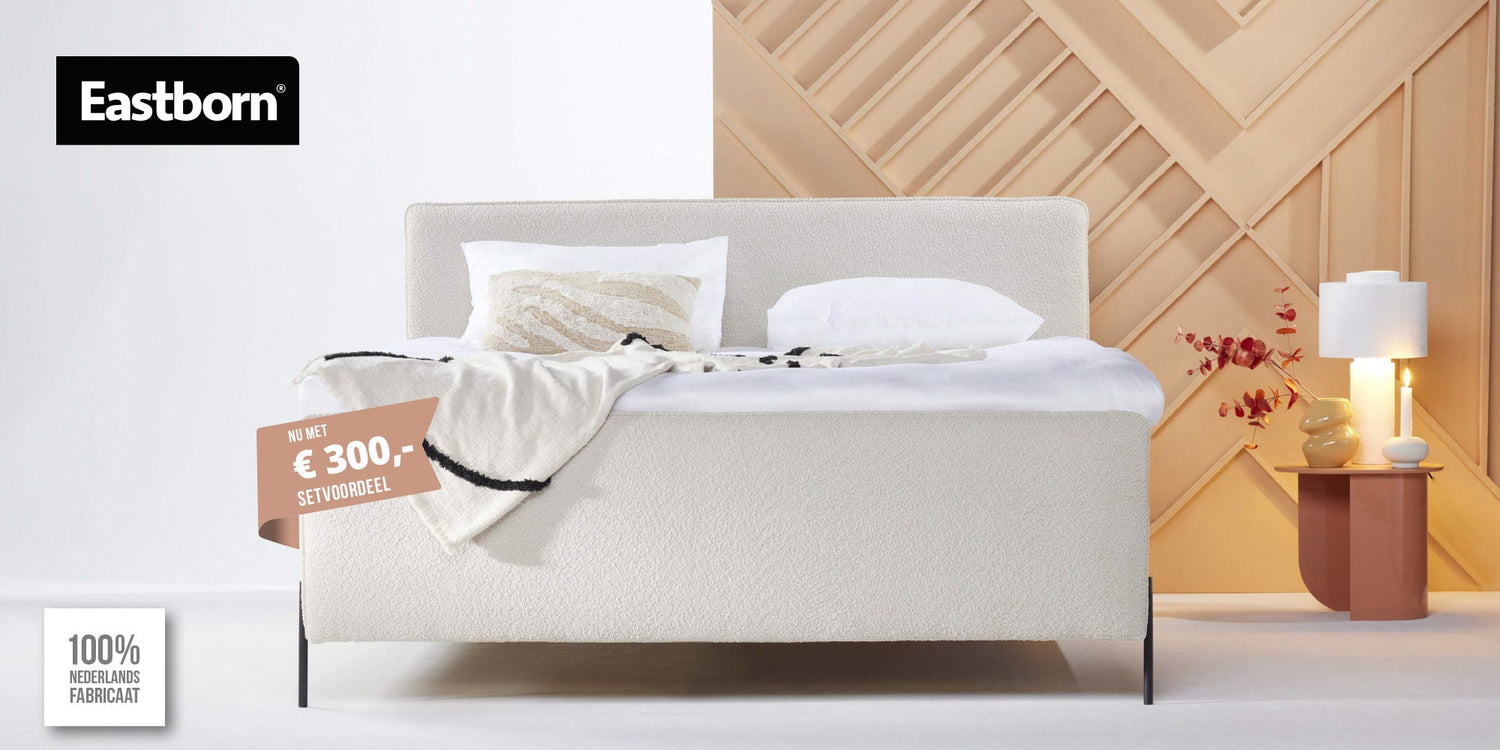 Eastborn boxsprings nu met € 300,- setvoordeel
