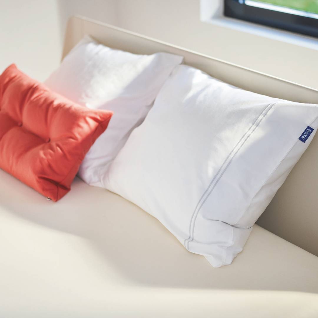 Auping Grey Lines Satin dekbedovertrek