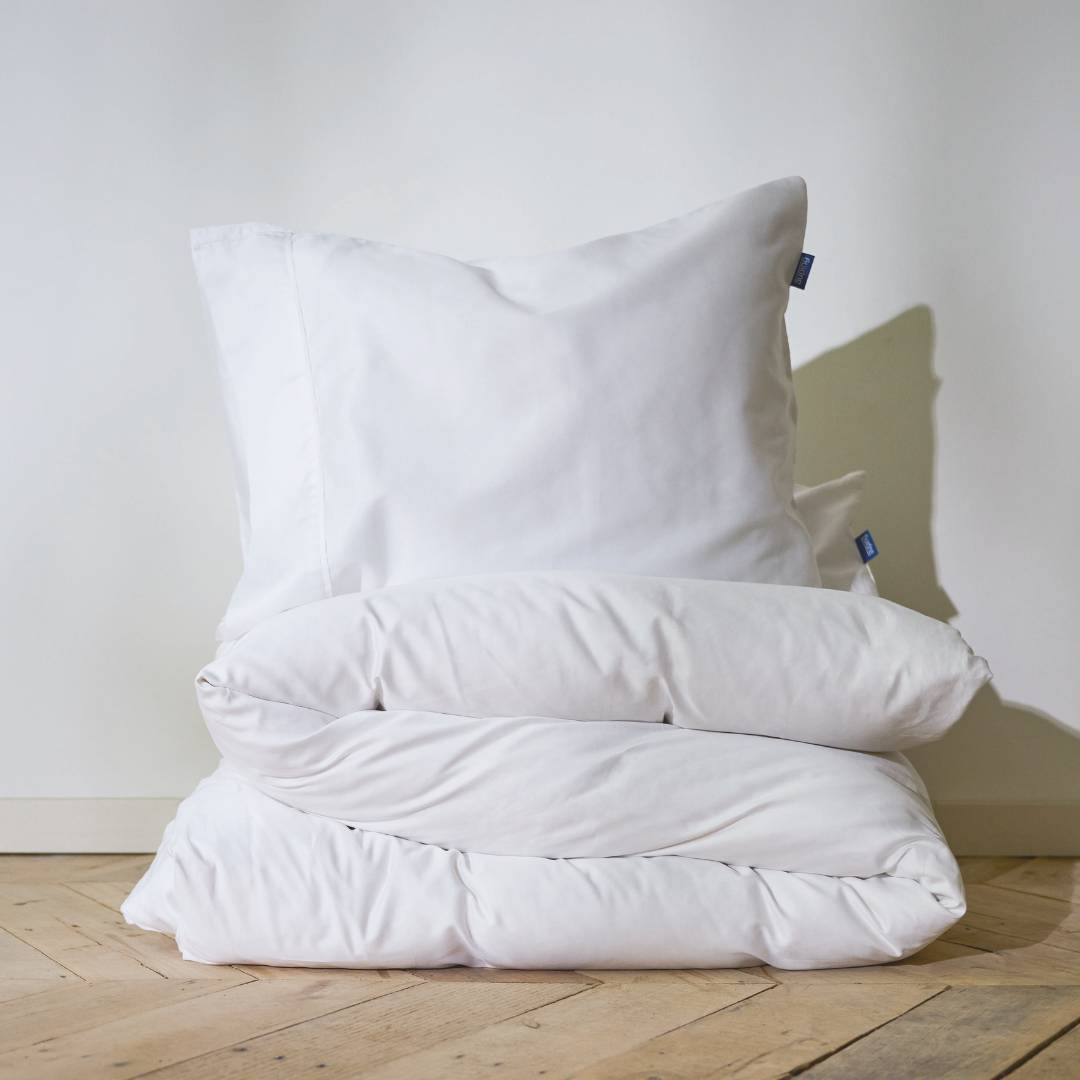 Auping Clear White Satin dekbedovertrek