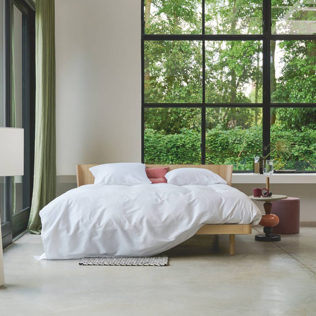 Auping Clear White Satin dekbedovertrek