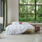 Auping Clear White Satin dekbedovertrek