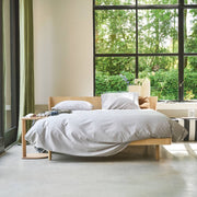 Auping Pearl Grey Satin dekbedovertrek