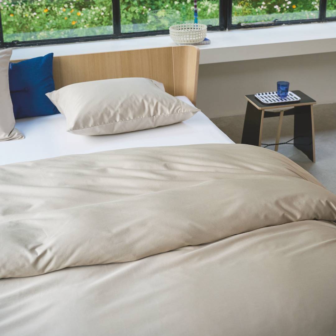 Auping Sand Beige Satin dekbedovertrek