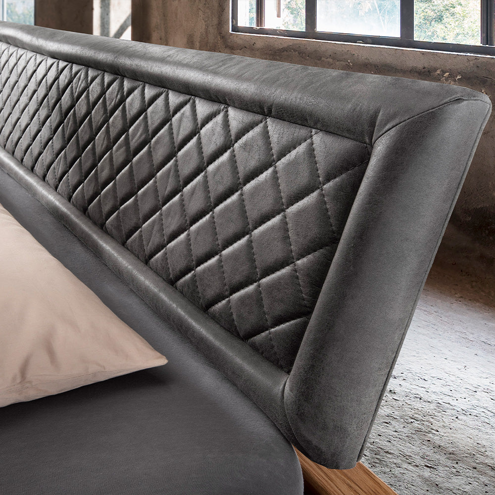 TpT Balkenbed 820 gestoffeerd hoofdbord met ruit
