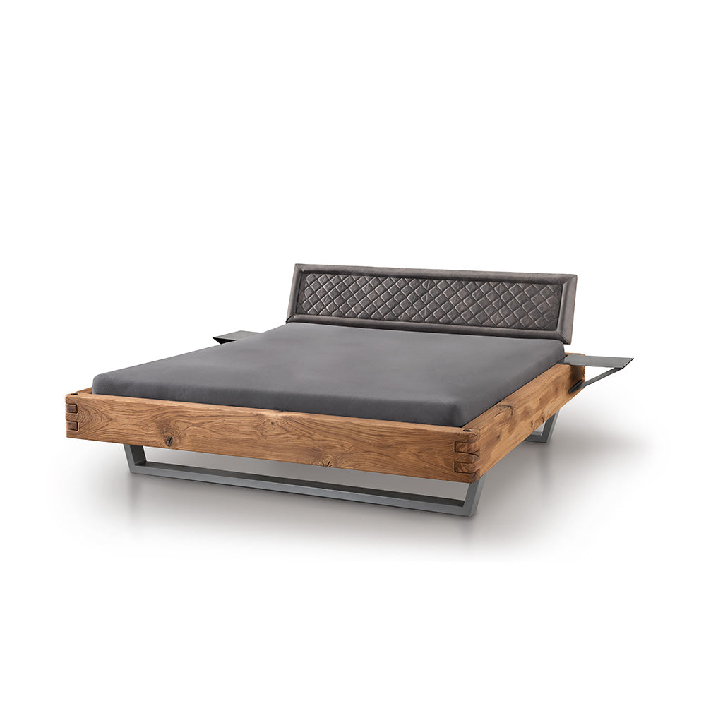 TpT Balkenbed 820 gestoffeerd hoofdbord met ruit