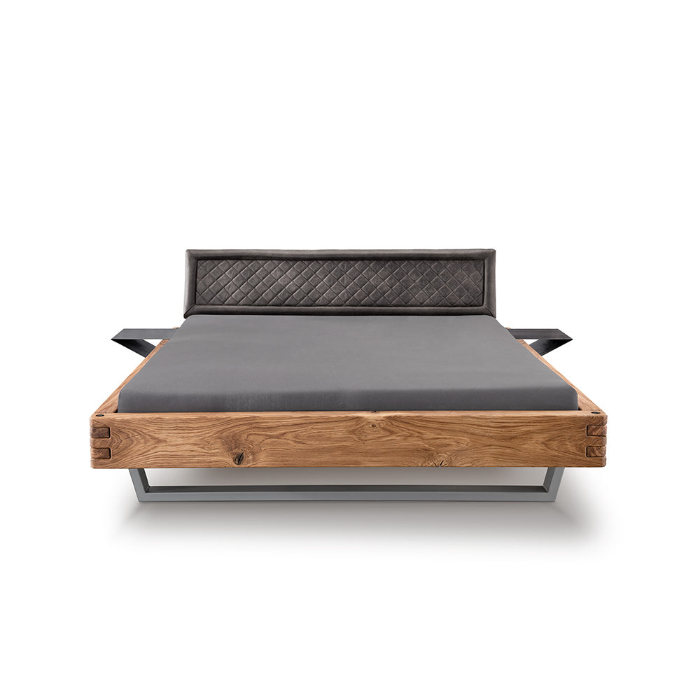 TpT Balkenbed 820 gestoffeerd hoofdbord met ruit