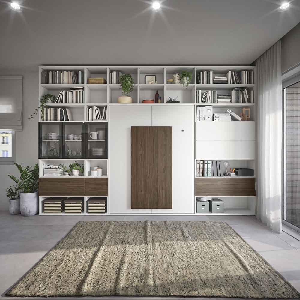 Cinquanta3 boekenkast met opklapbed
