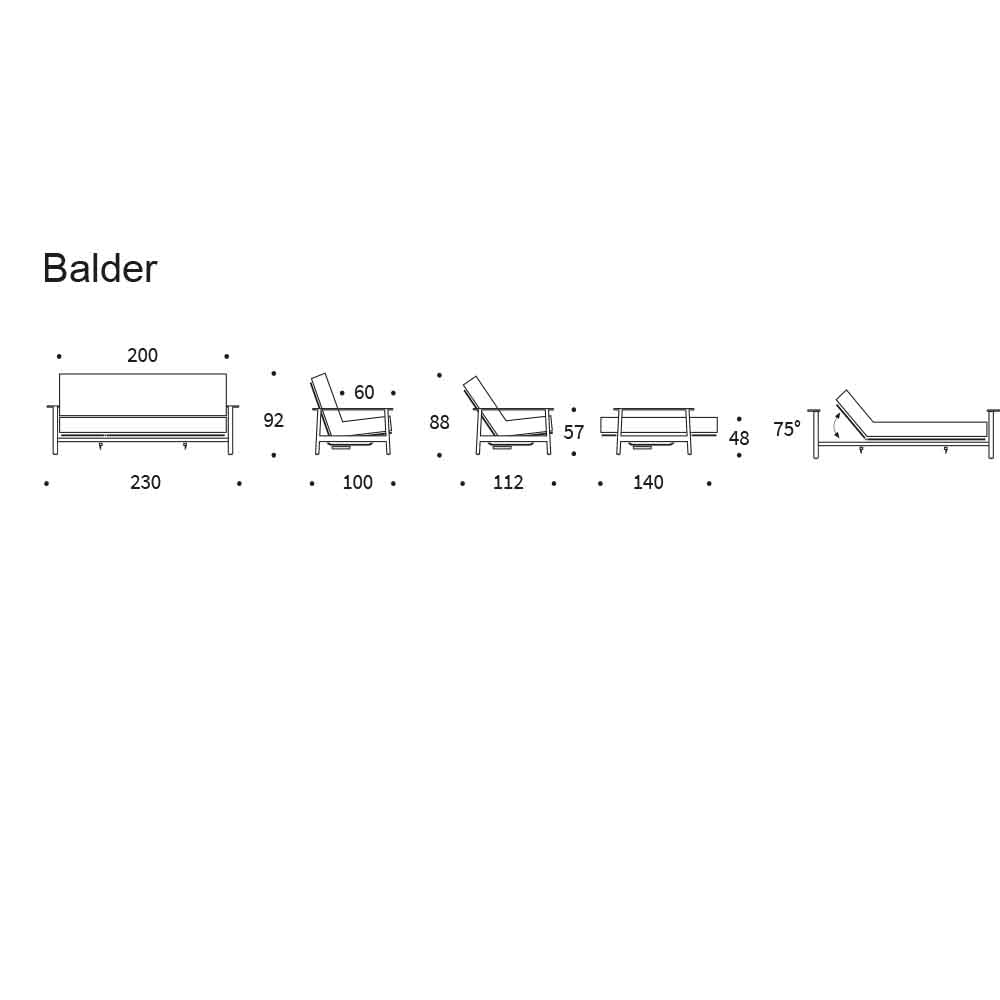 Innovation Living Slaapbank Balder