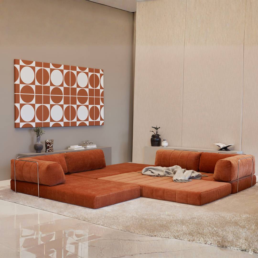 Innovation Living Cozy Pad l-vorm slaapbank