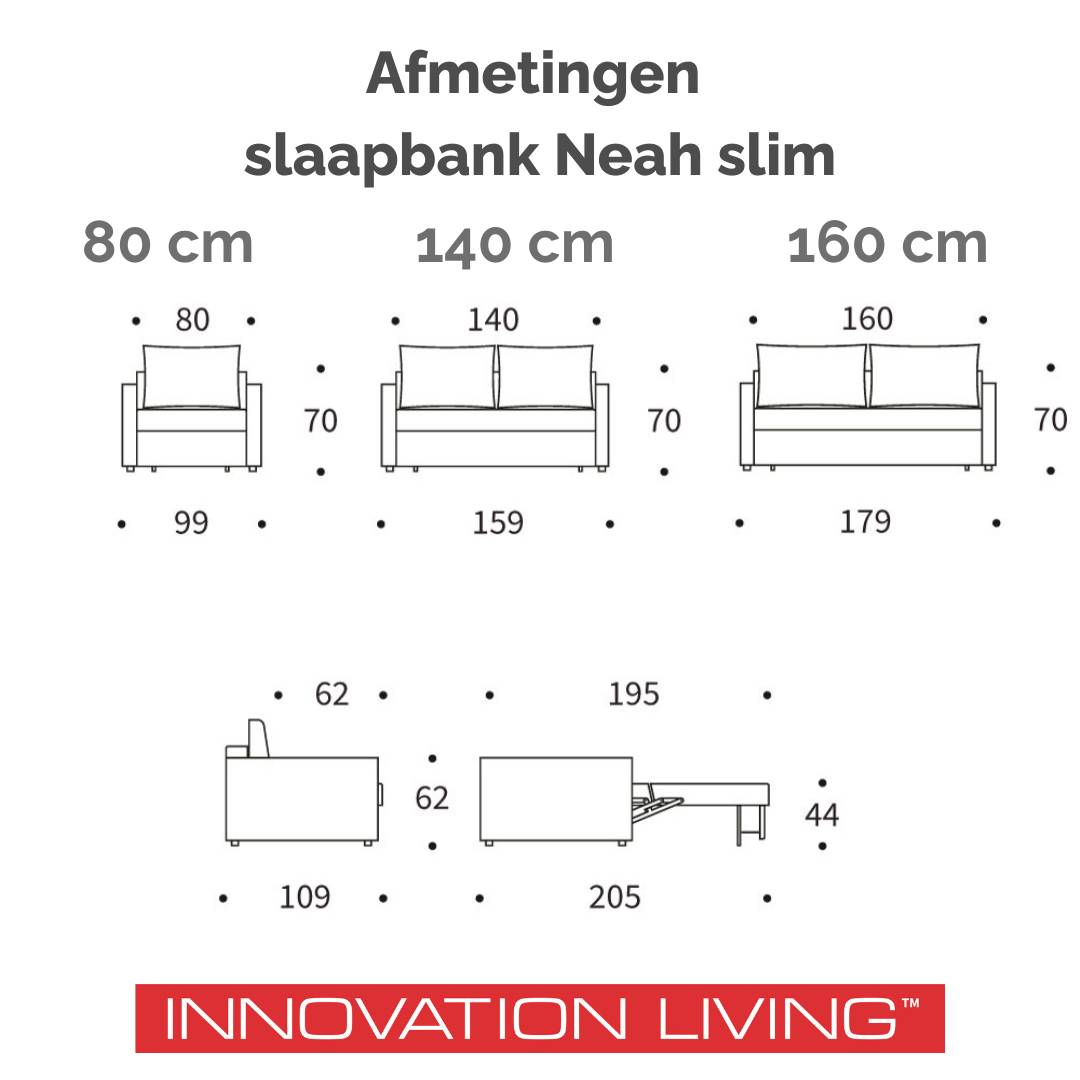 Innovation Living Slaapbank Neah slim
