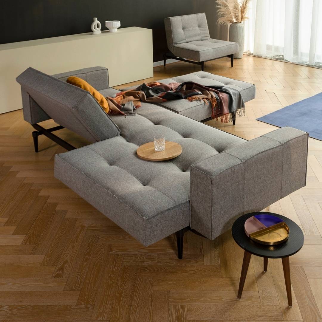 Innovation Living Slaapbank Splitback Styletto Black