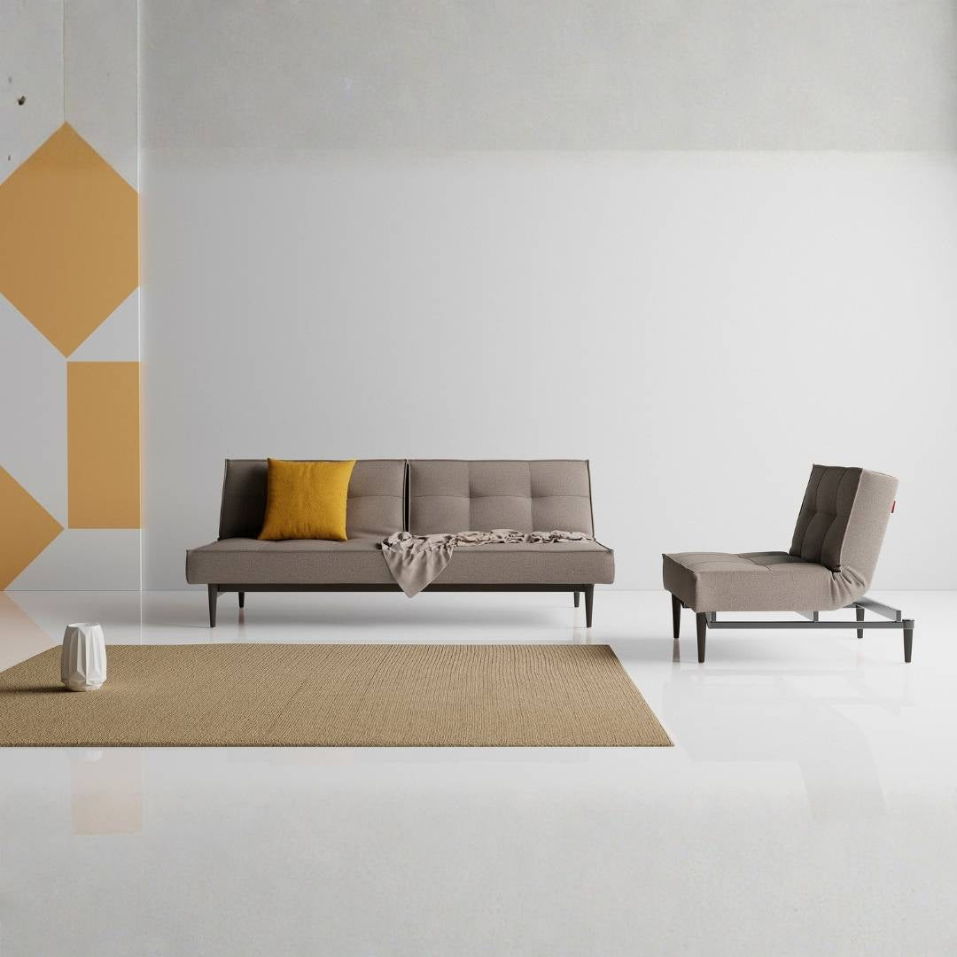 Innovation Living Slaapbank Splitback Styletto Black