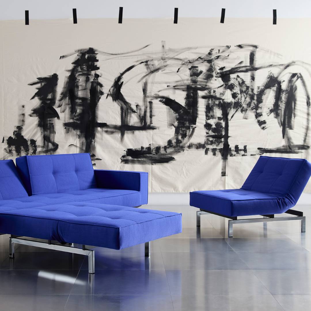 Innovation Living Slaapbank Splitback Chrome