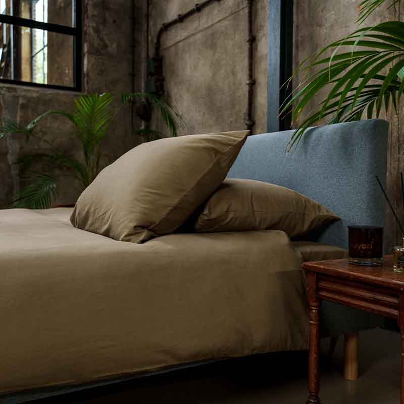 Kayori Kussensloop Edo 60 x 70 - Khaki