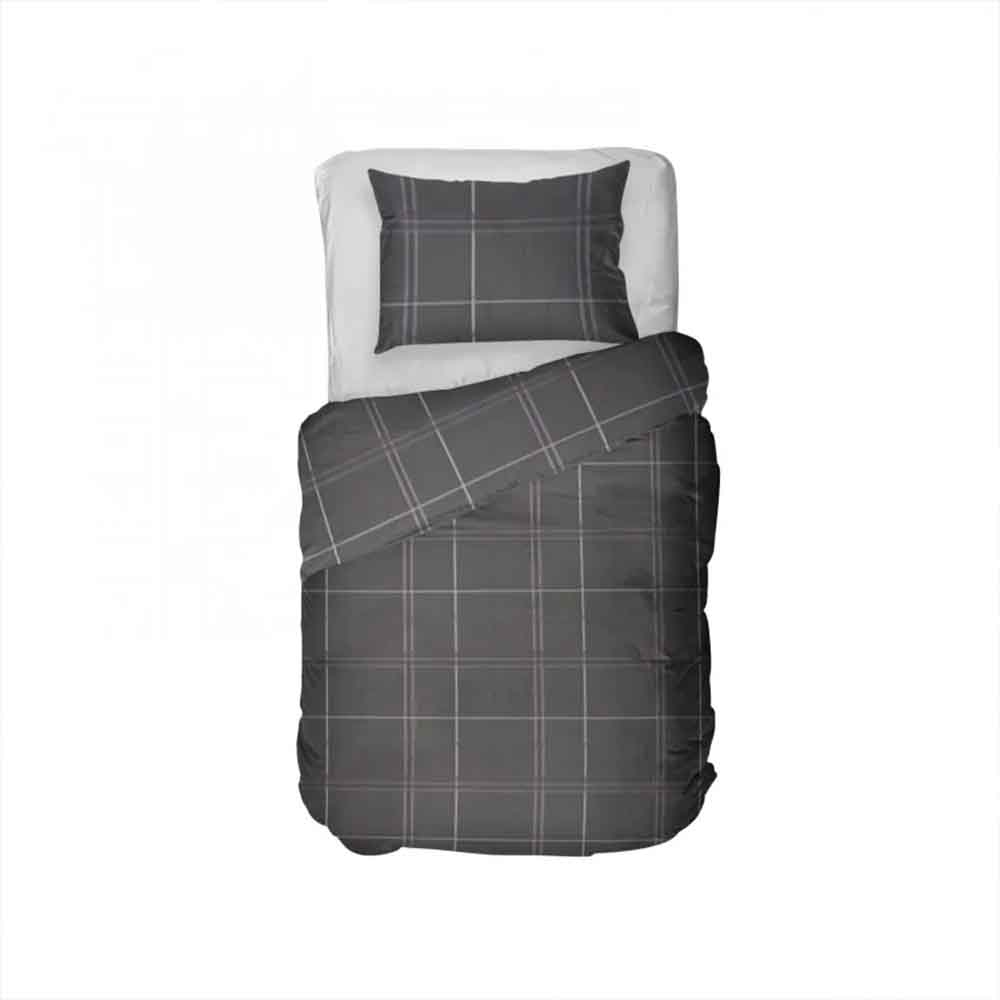 Kayori Mondo antraciet - 140 x 220 (1-persoons)