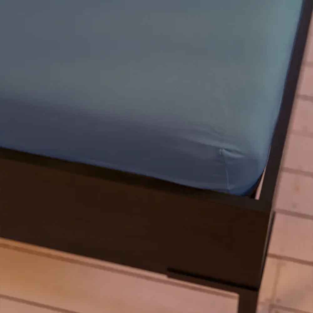 Kayori Saiko hoeslaken Denim - 180-200 x 200-220 cm