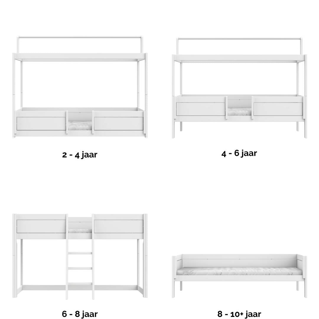 LIFETIME Kidsrooms 4-in-1 bed met dak