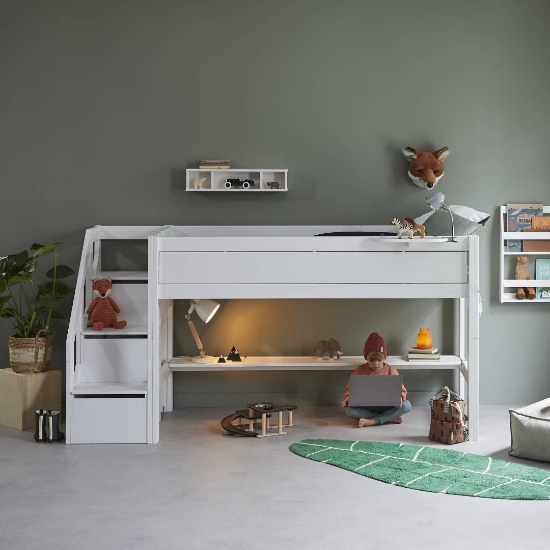 LIFETIME Kidsrooms Halfhoogslaper met trapkast