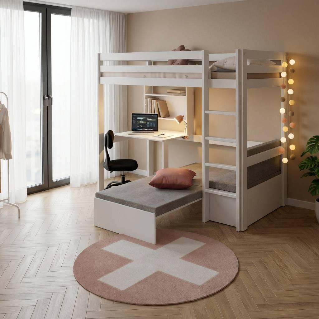 LIFETIME Kidsrooms Hoogslaper Elements Study & Relax