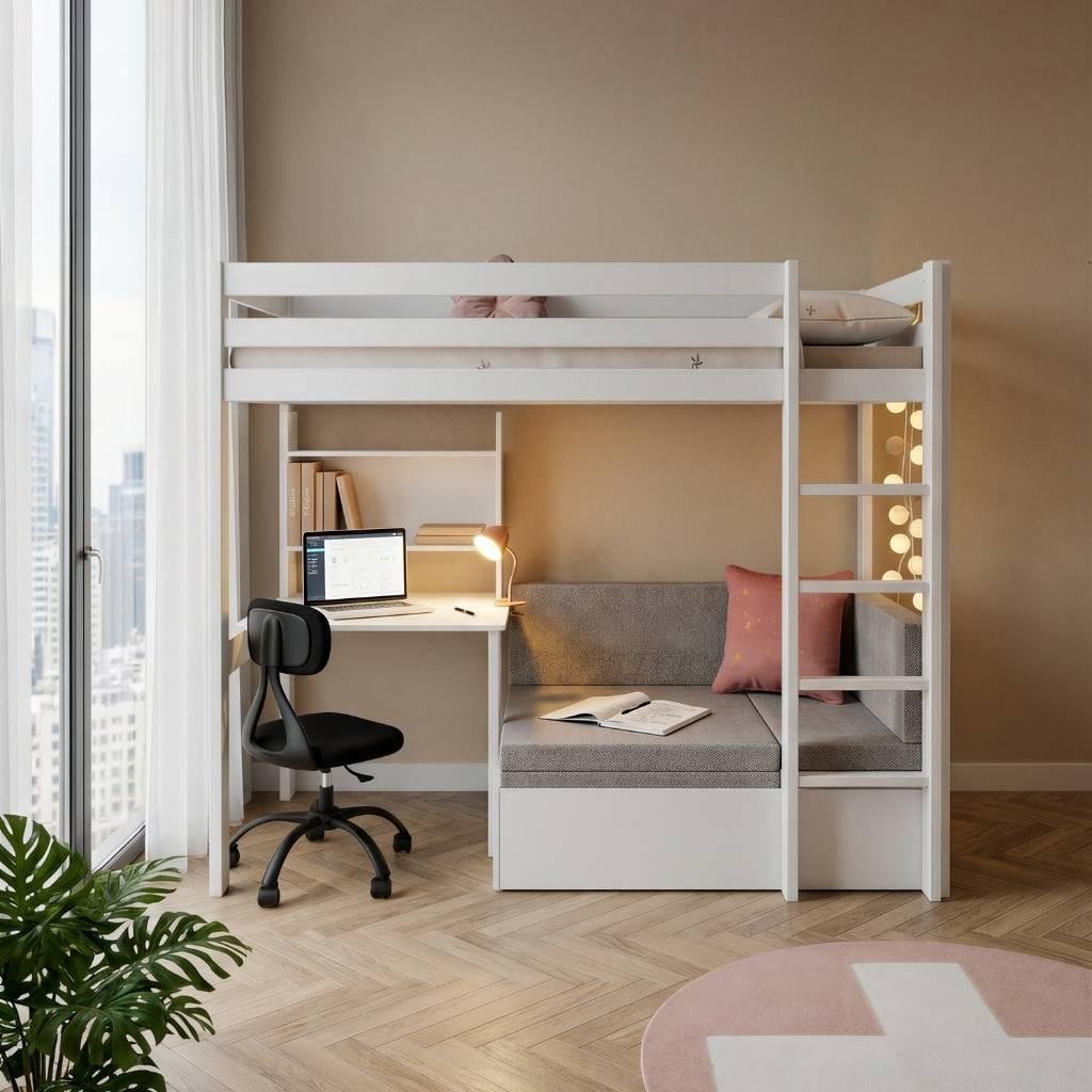 LIFETIME Kidsrooms Hoogslaper Elements Study & Relax