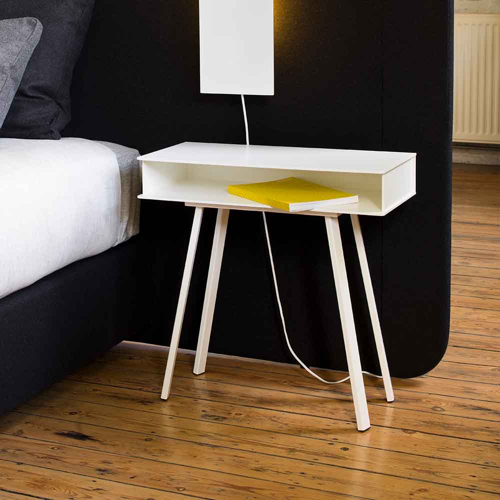 Magnitude Nachttafel Area met opbergruimte - Wit