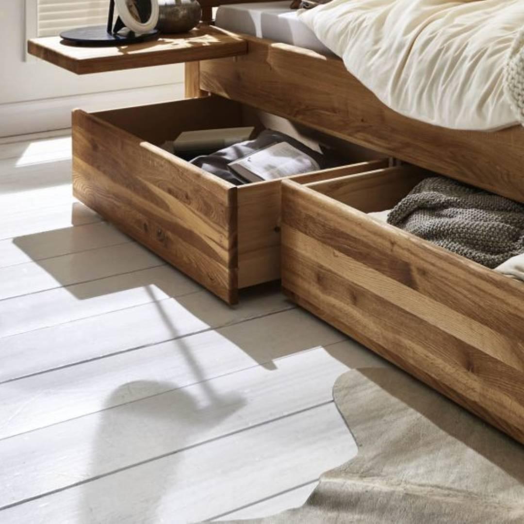 Tjornbo Easy Sleep met laden en gestoffeerd hoofdbord