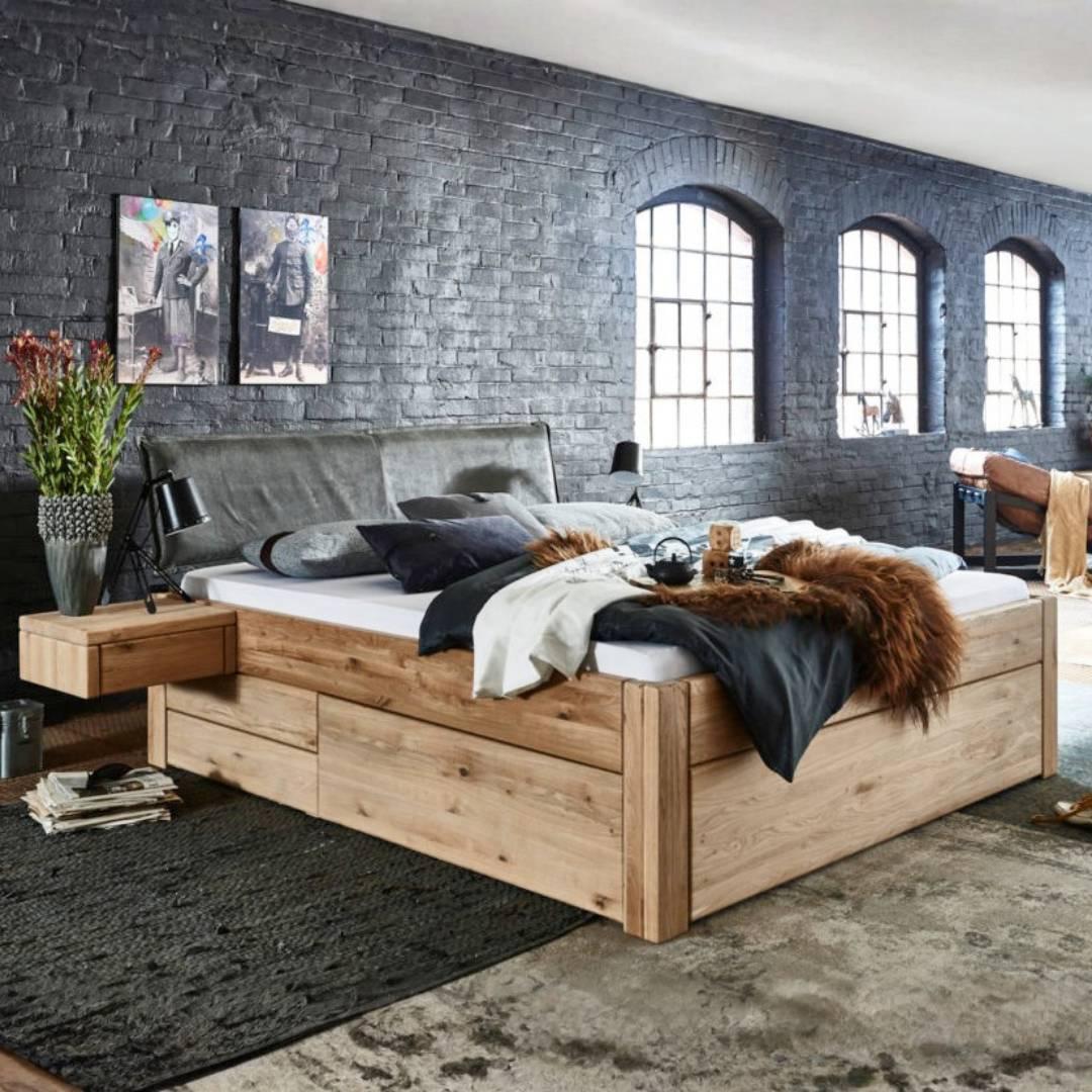 Tjornbo Easy Sleep met laden en gestoffeerd hoofdbord