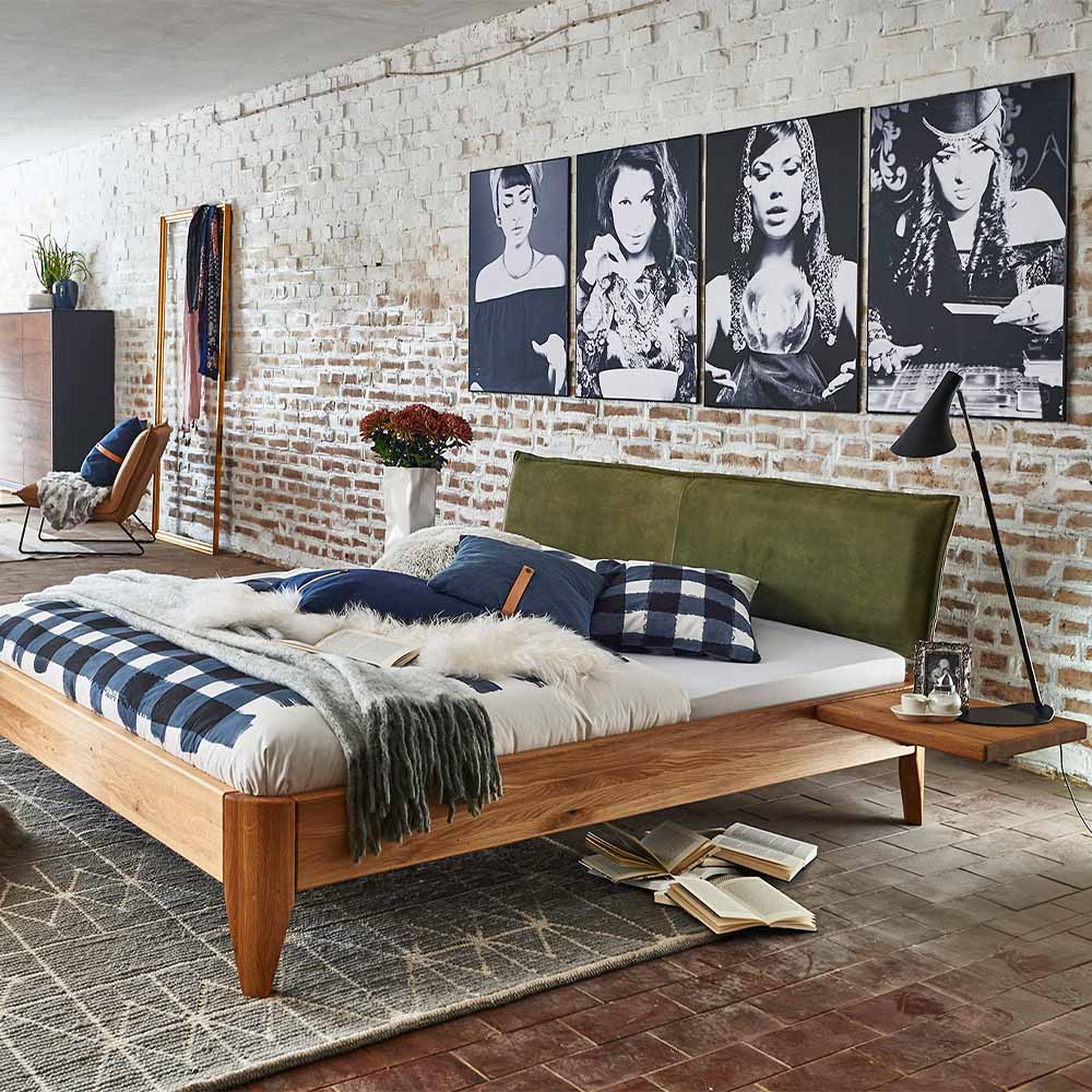 Tjornbo Easy Sleep met gestoffeerd hoofdbord Leder