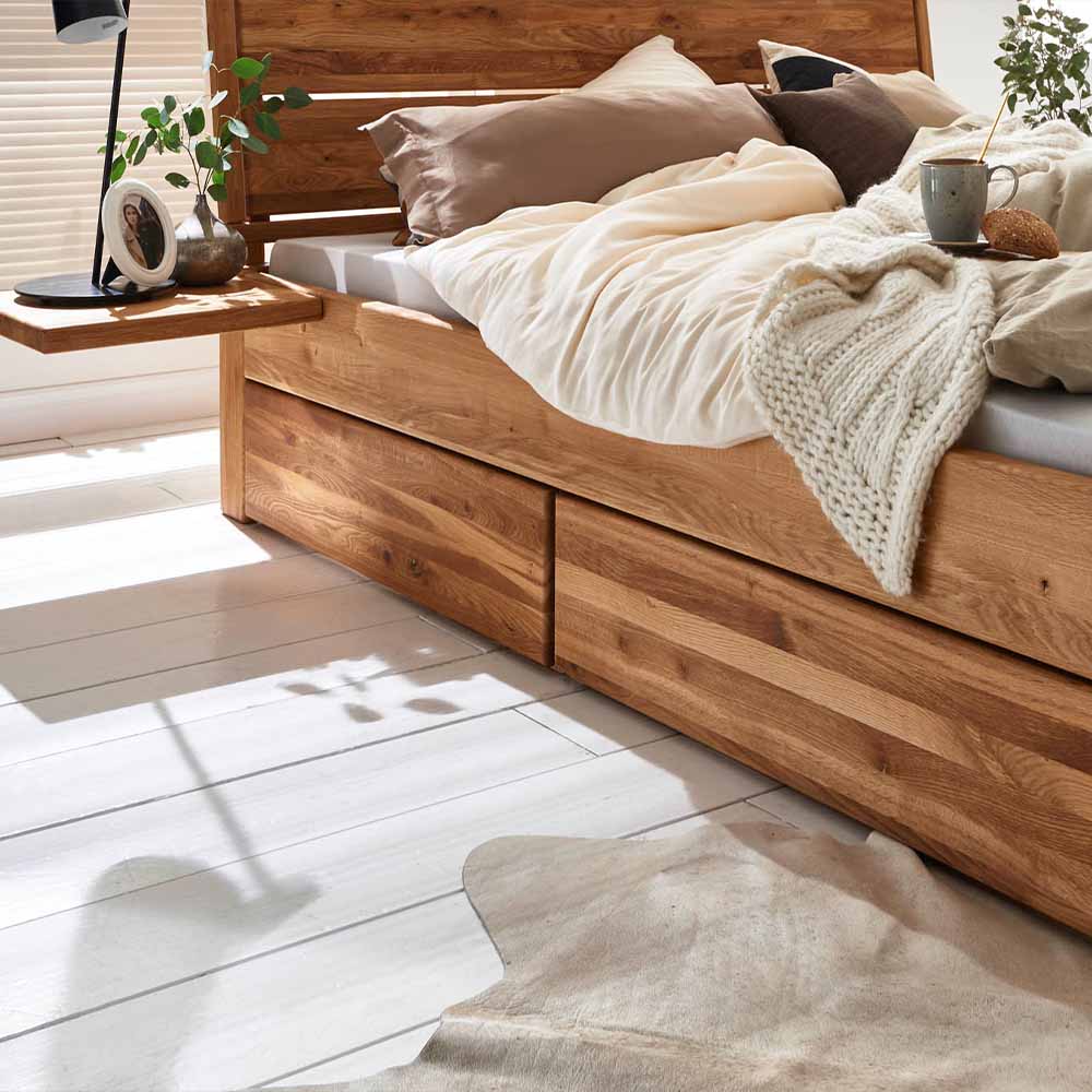 Tjornbo Easy Sleep met laden en houten hoofdbord