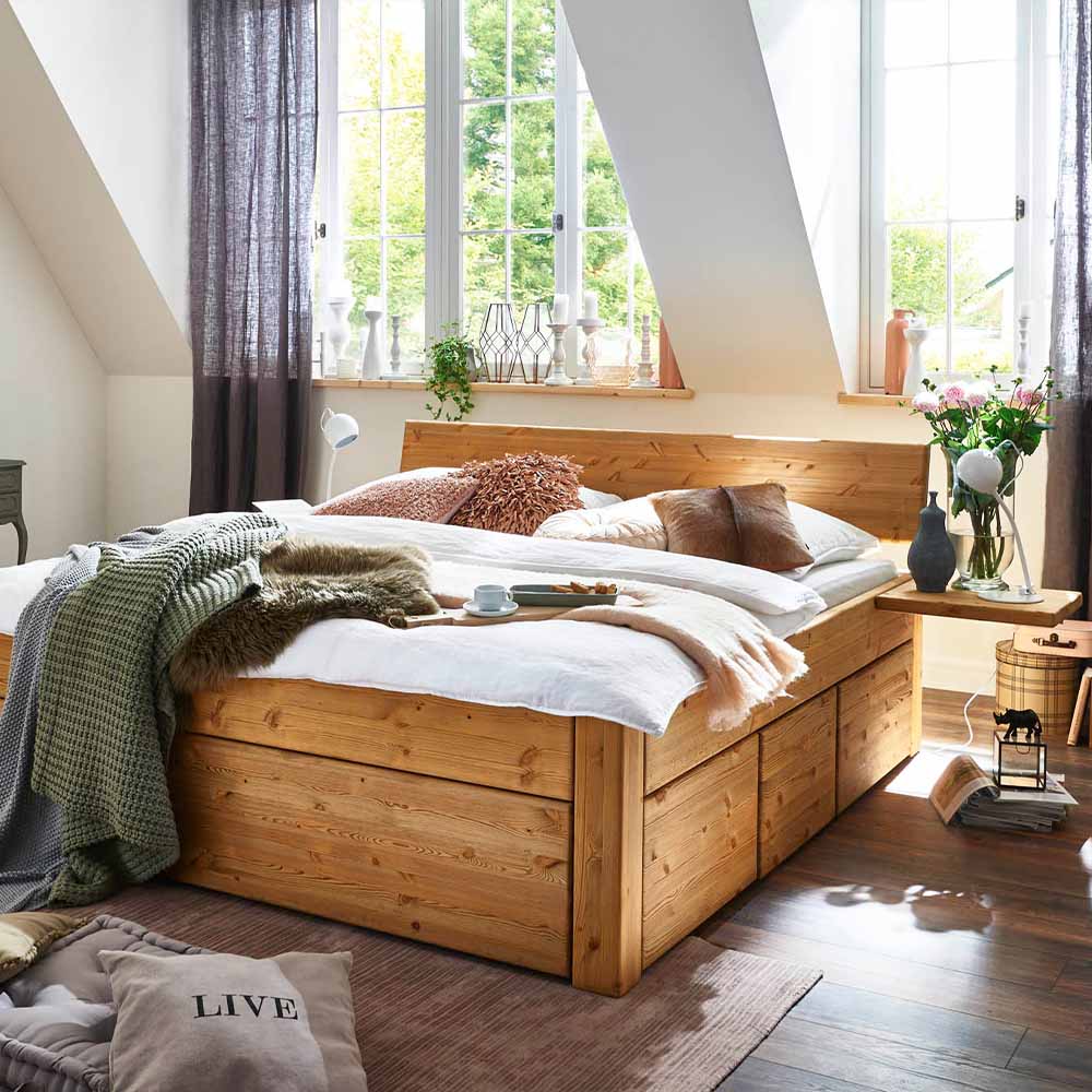 Tjornbo Easy Sleep met laden en boomkant hoofdbord