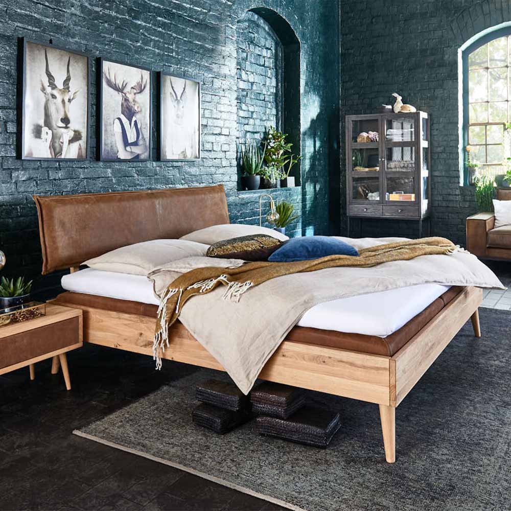 Tjornbo Modern Sleep met gestoffeerd hoofdbord Leder