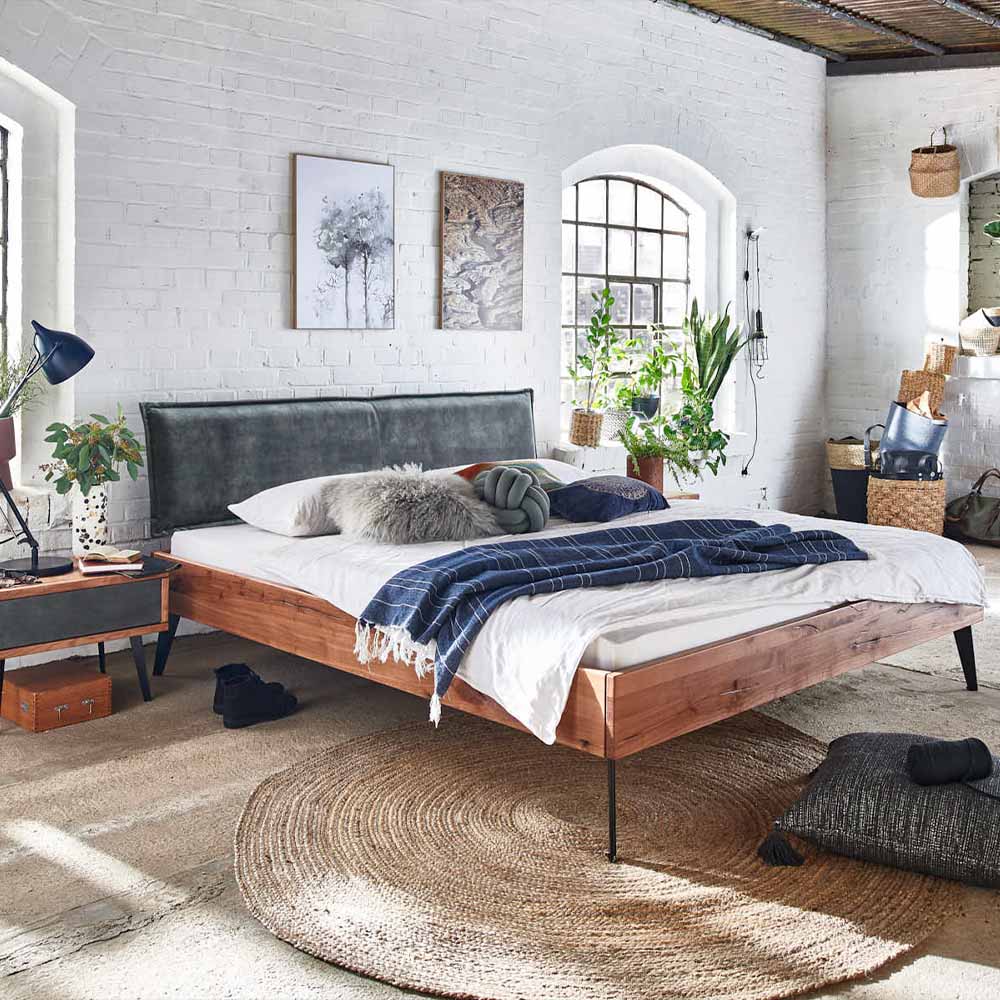 Tjornbo Modern Sleep met gestoffeerd hoofdbord Leder