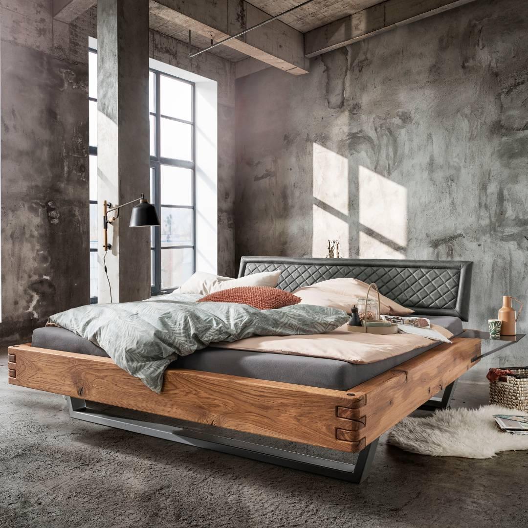 TpT Balkenbed 820 gestoffeerd hoofdbord