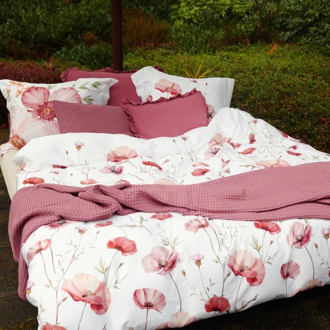 Vandyck Dekbedovertrek Poppy Fields Cream Tan