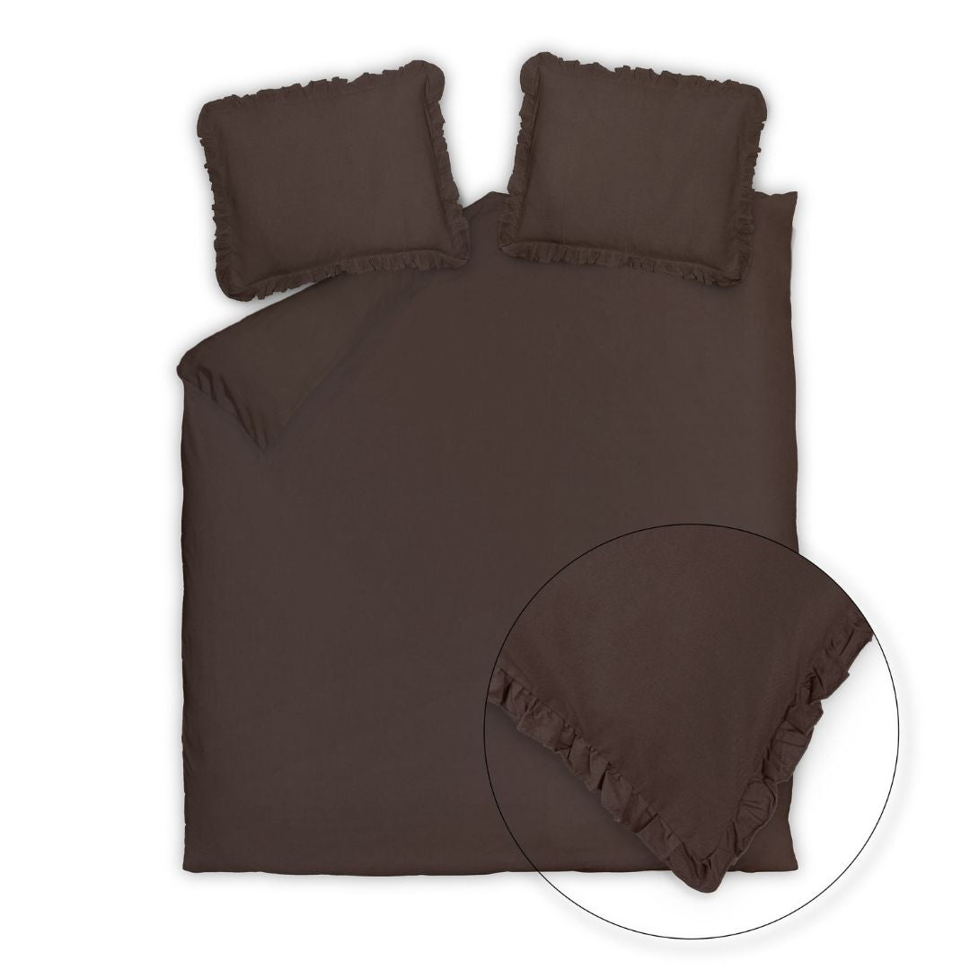 Vandyck Dekbedovertrek Pure 83 Dark Truffle