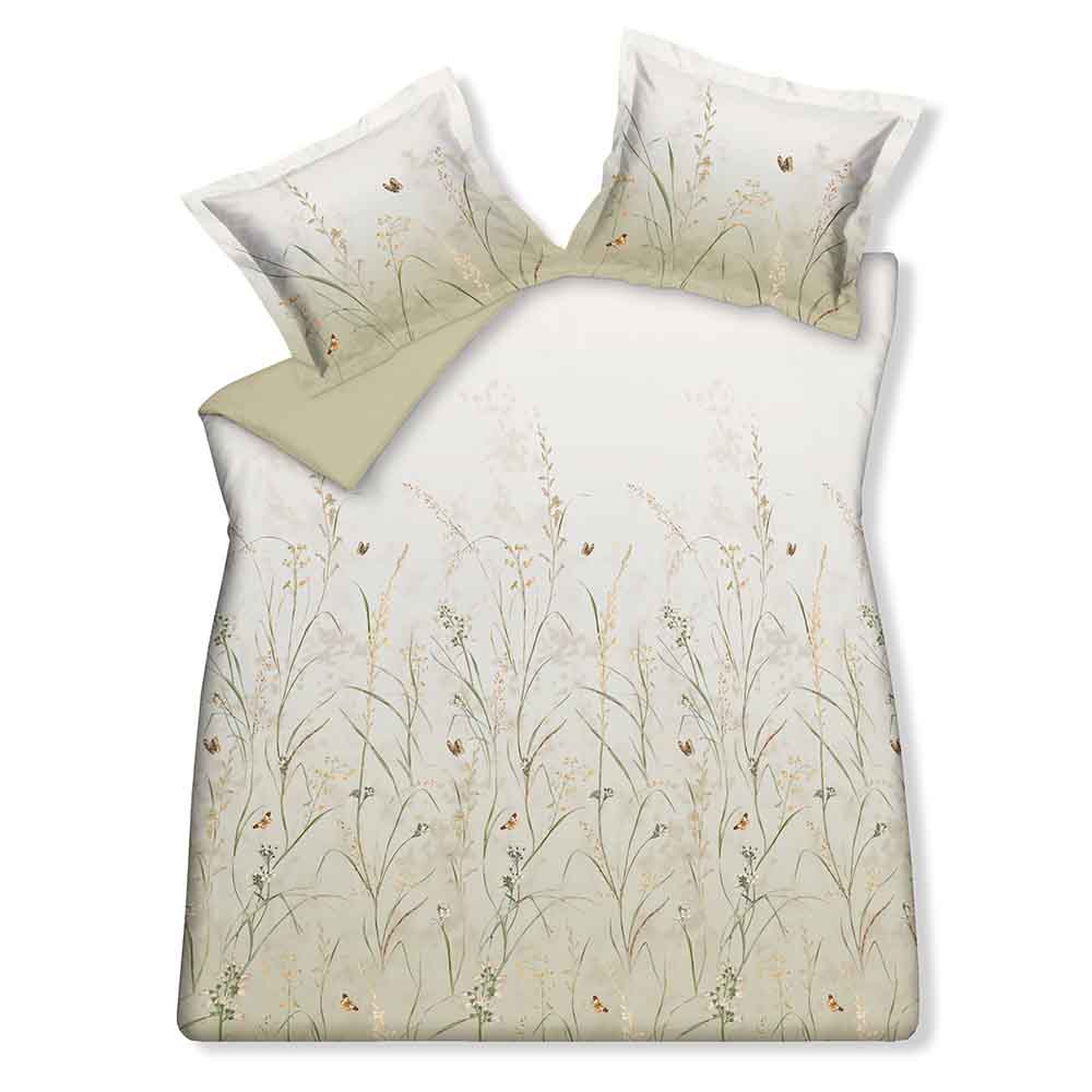 Vandyck Dekbedovertrek Butterflies Light Olive