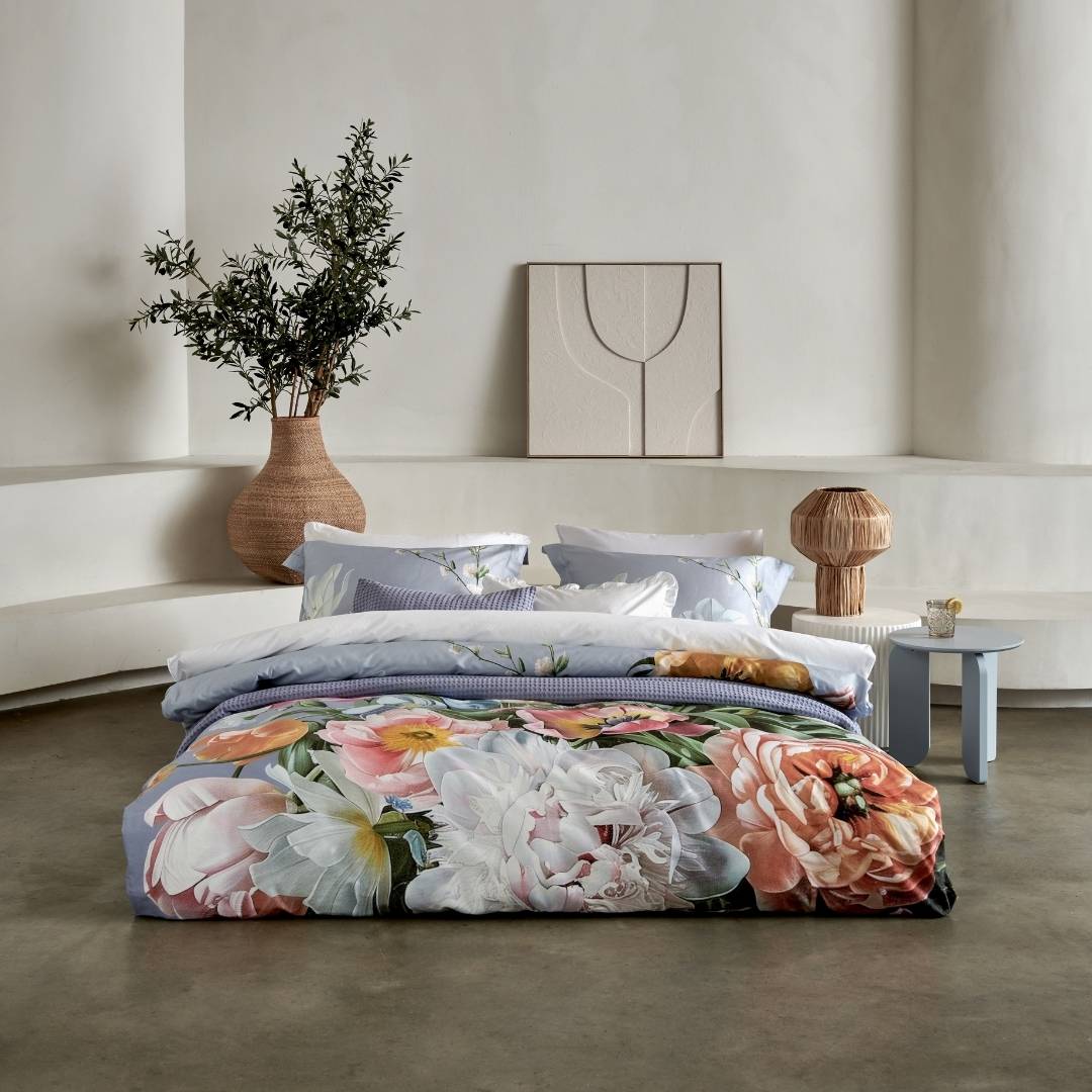 Vandyck Dekbedovertrek Fleur Festive Lavender Blue