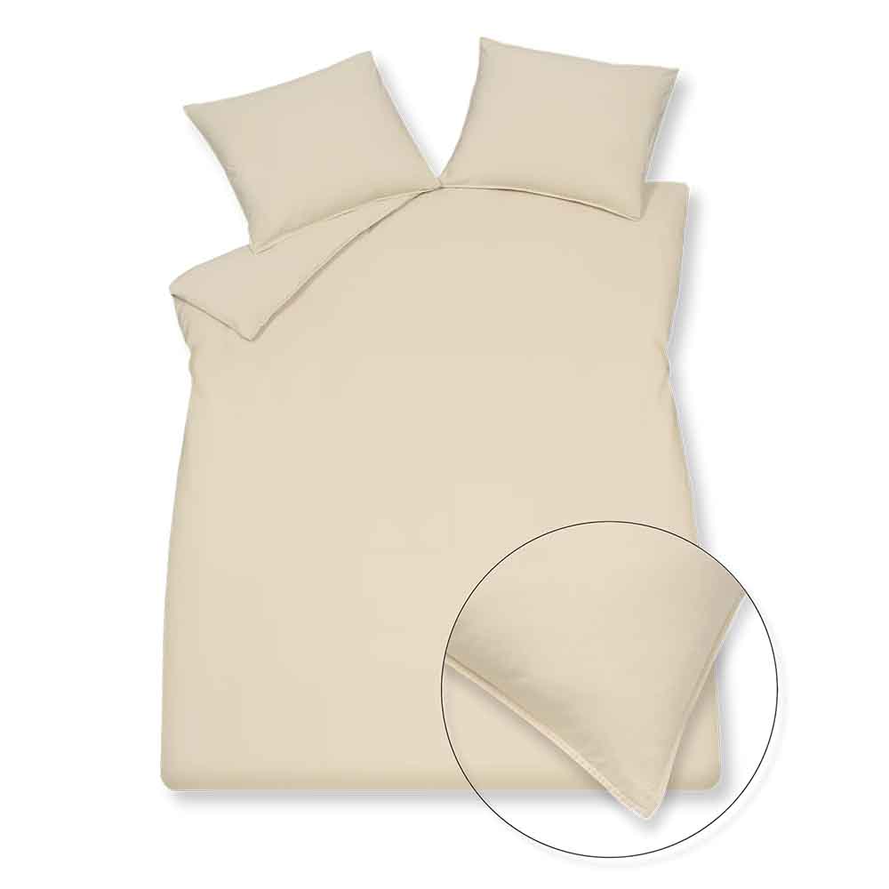 Vandyck Dekbedovertrek Washed Cotton Cream Tan