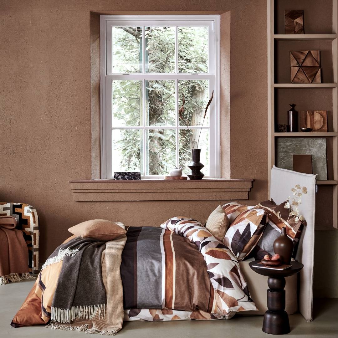 Vandyck Dekbedovertrek Autumn Fern Taupe