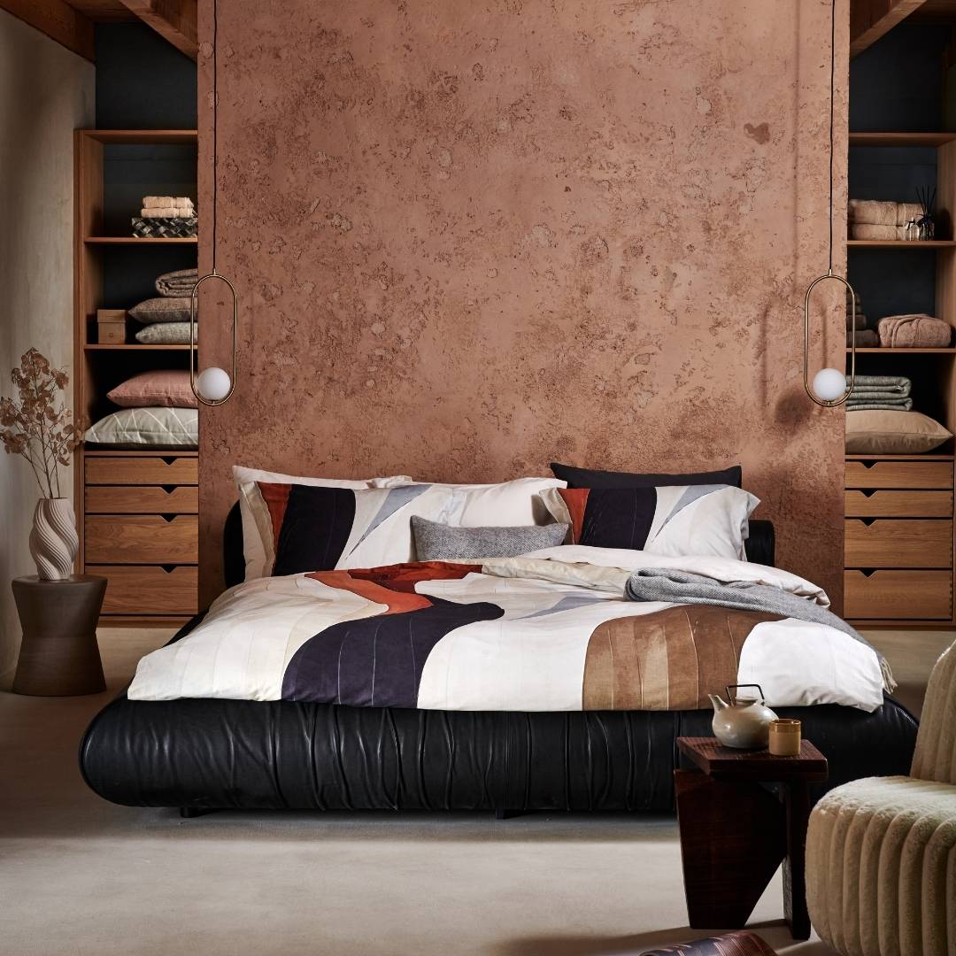 Vandyck Dekbedovertrek Curva Cream Tan