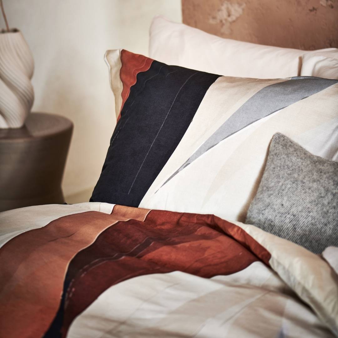 Vandyck Dekbedovertrek Curva Cream Tan