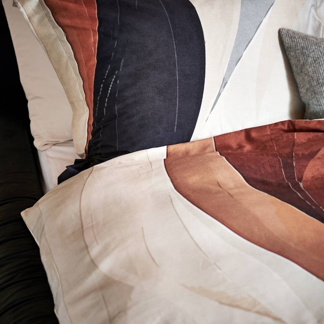 Vandyck Dekbedovertrek Curva Cream Tan