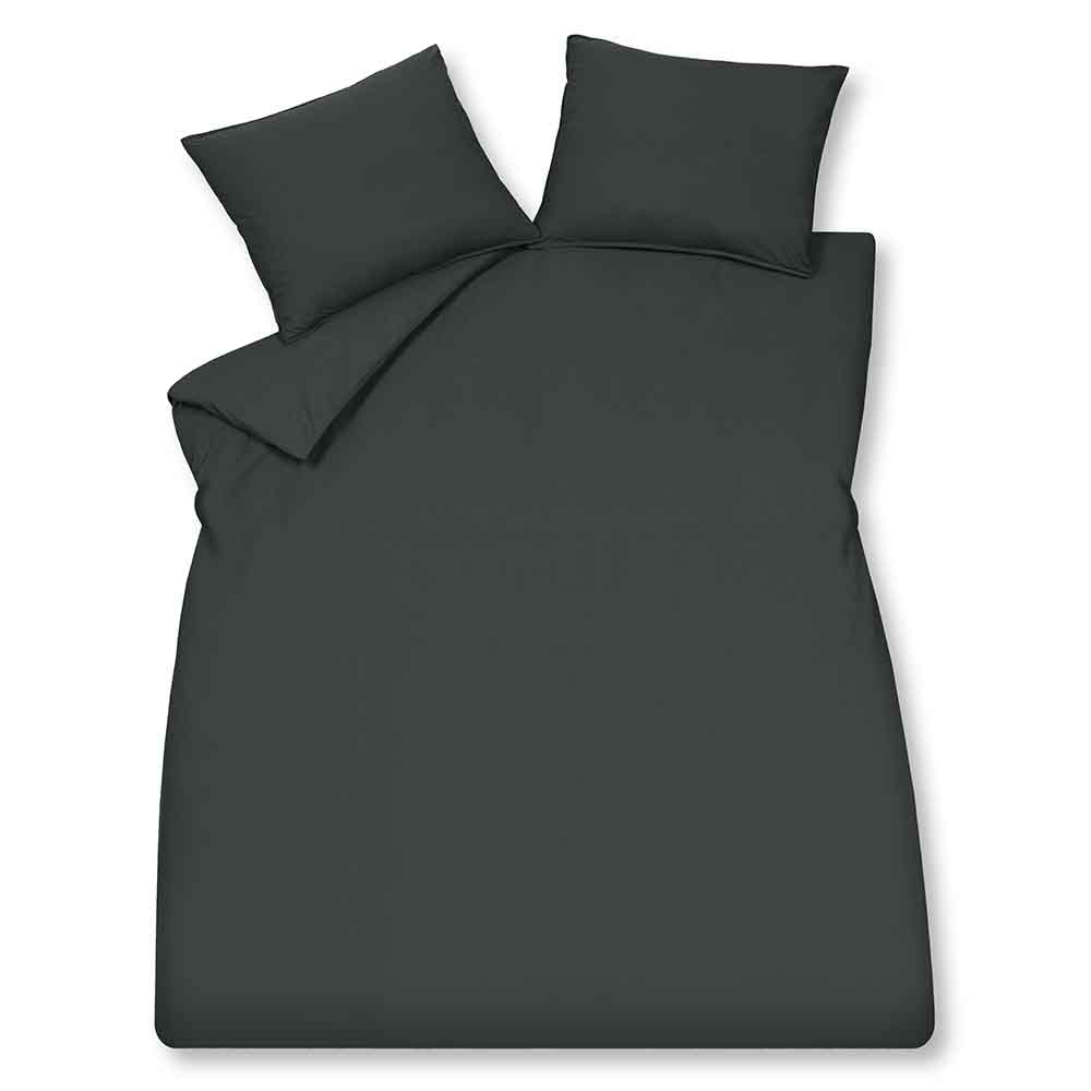 Vandyck Dekbedovertrek Washed Cotton Off Black