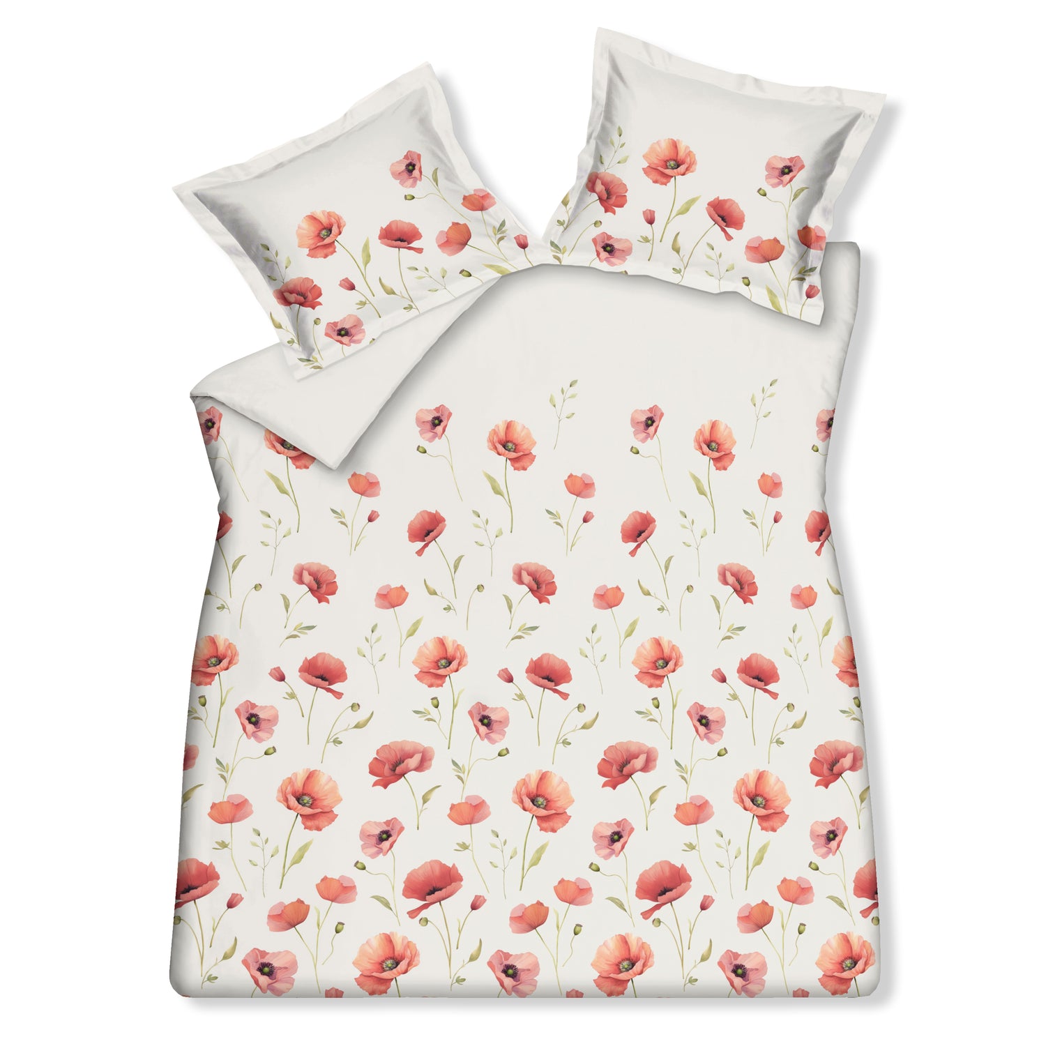 Vandyck Dekbedovertrek Summer Poppies Offwhite