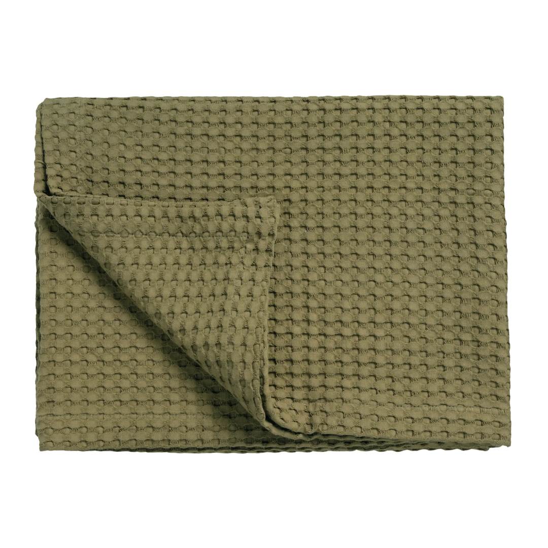 Vandyck Home Pique Wafeldeken Martini Olive