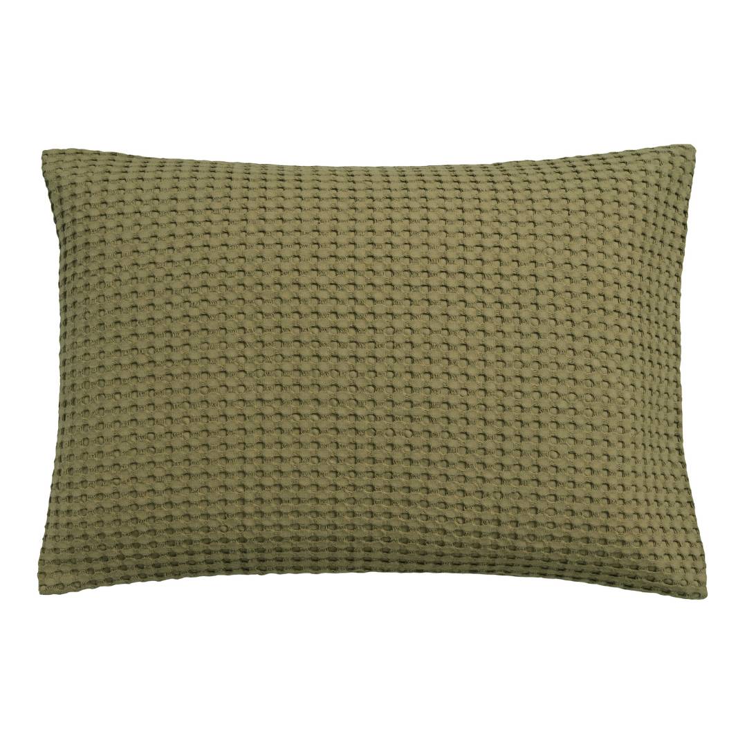 Vandyck Home Pique Wafel Kussensloop Martini Olive 40 x 55 cm